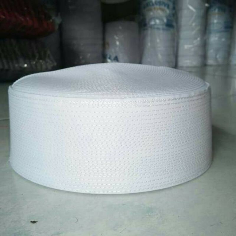 Peci Habaib Putih Kopiah Habib Putih Songkok Pendek Putih Tinggi 7 Cm