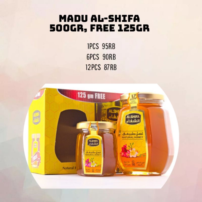 

Madu Al-Shifa 500gram Free 125gram ASLI