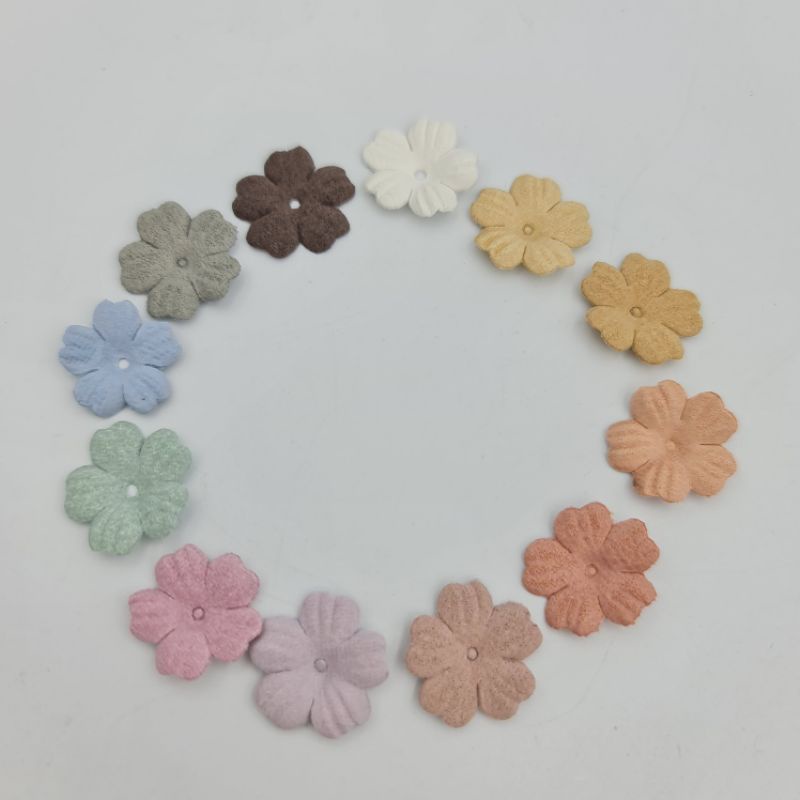 KELOPAK BUNGA SUEDE KOREA K5.mini perKUNTUM