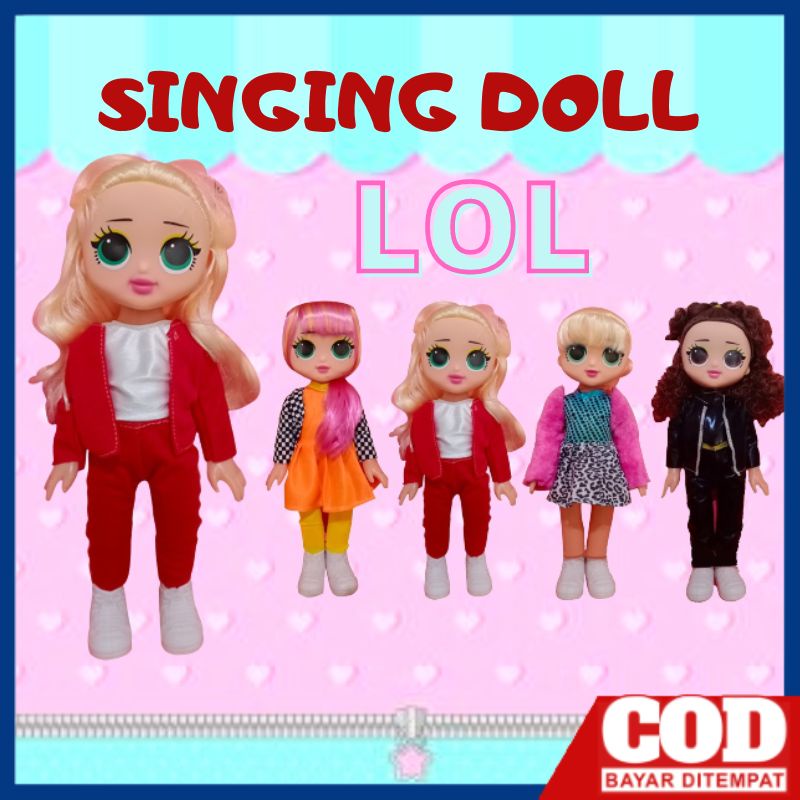 Mainan anak DOLL SINGING LOL boneka berbie fashion