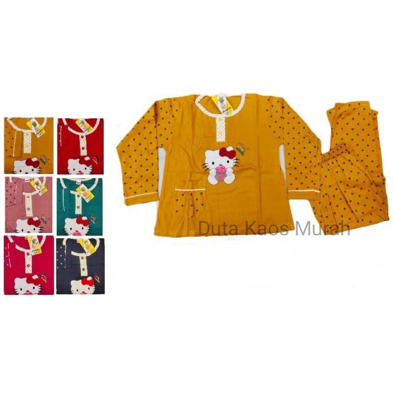 BAJU TIDUR TANGAN PANJANG TANGGUNG PATRICIA PIYAMA ANAK TANGGUNG PATRICIA PREMIUM BAJU TIDUR  MURAH