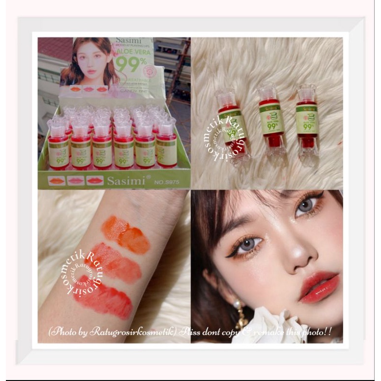 PROMO ECER!!!LIP TINT CANDY SASIMI MERMAID/BUBBLE MILK/ALOEVERA NO.S943/S946/S975