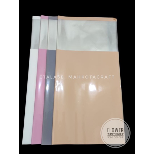 

flower wrapping OPP semi colour / kertas bunga / kertas buket