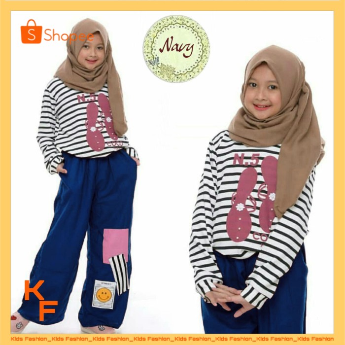 Baju Muslim Anak Tanggung Abg Jumbo Umur 7 8 9 Tahun Little Pineapple Syari Kid Yurike Baju Lebaran