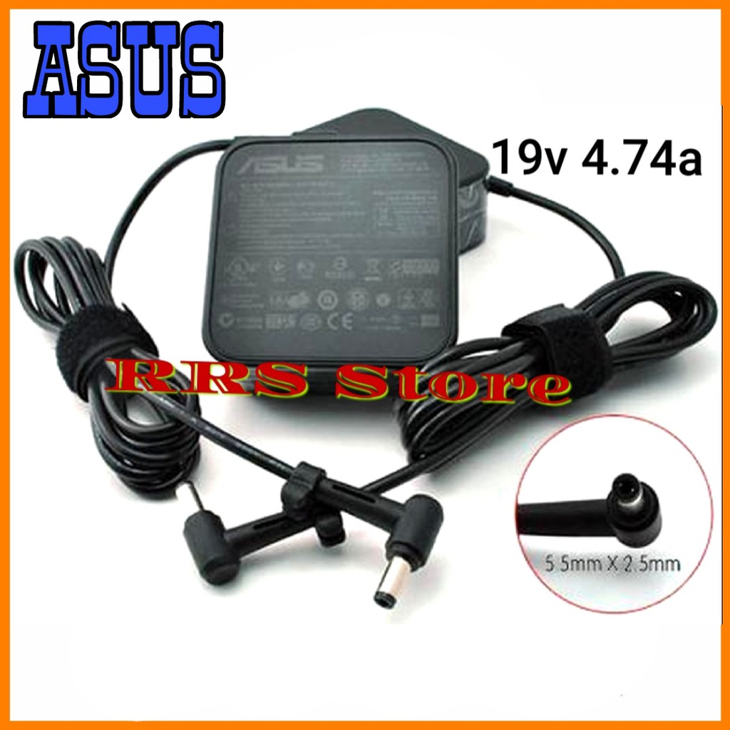 Adaptor Charger Laptop Asus N43SL A42J A43S A43SJ N46VJ 19V 4.74A 5.5*2.5mm Asus A1000 A11 A1200 A43