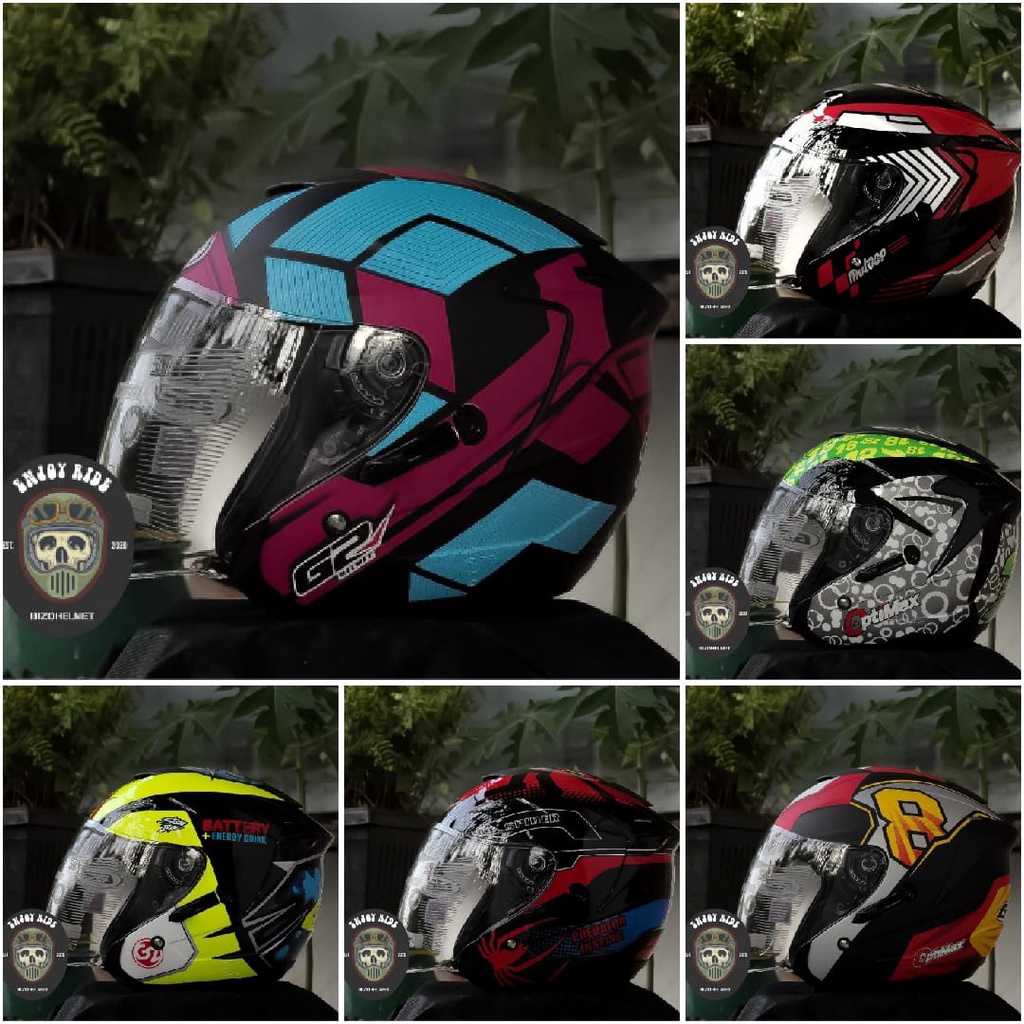 HELM G2 MOTIF DOBEL KACA OPTIMAX