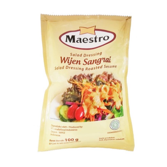 

Salad Dressing Wijen Sangrai Maestro 100 gram