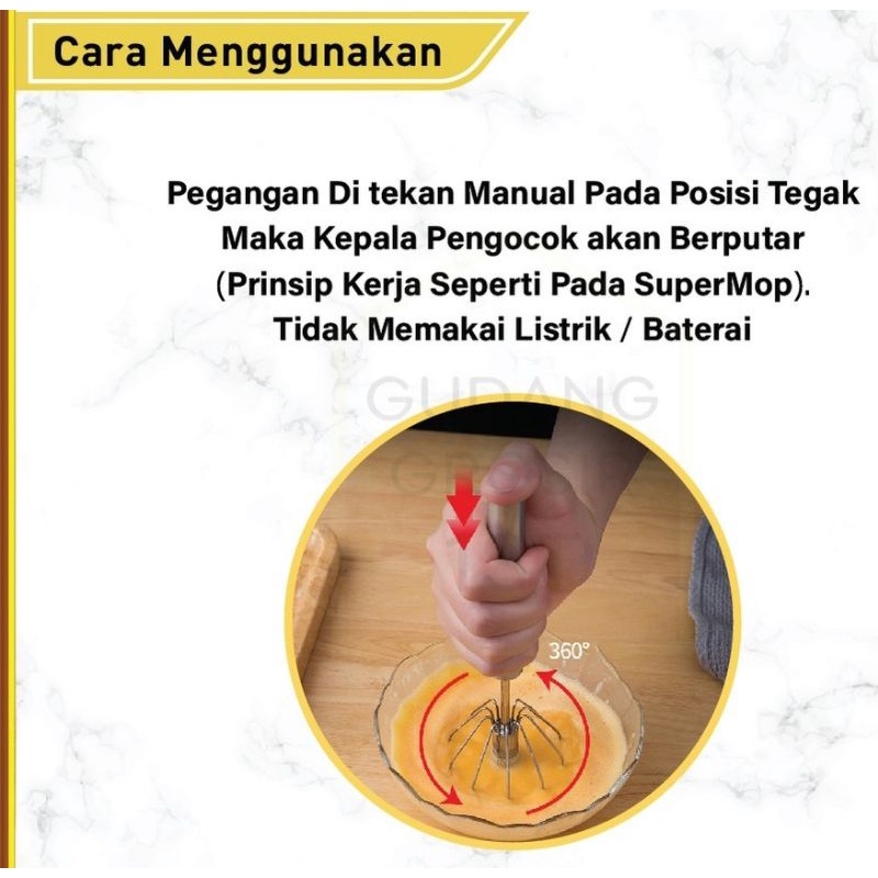 Hand Mixer Manual Better beater Mixer tangan Manual