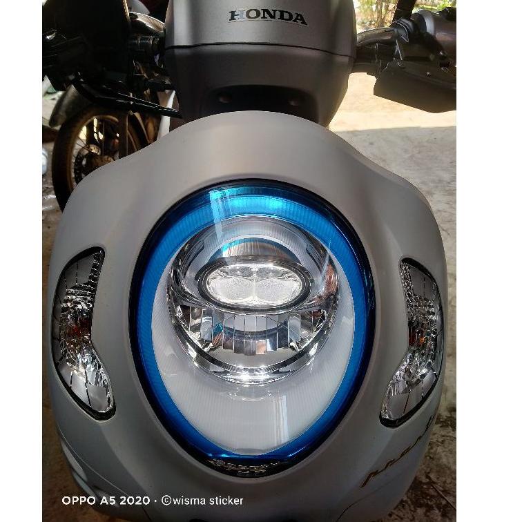 Stiker Lampu Scoopy 2021/Stiker Scoopy New/Stiker Alis Scoopy Pelangi/Stiker Lampu Scoopy Variasi "N