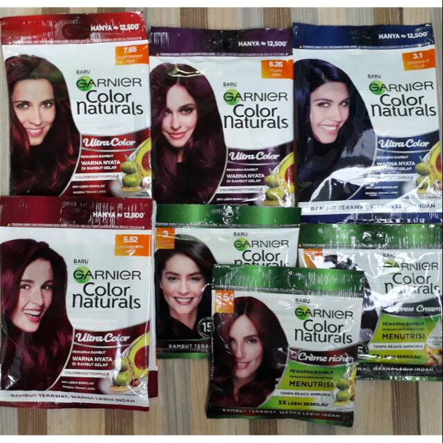  Garnier  Pewarna Rambut  Color Natural Sachet  Shopee Indonesia