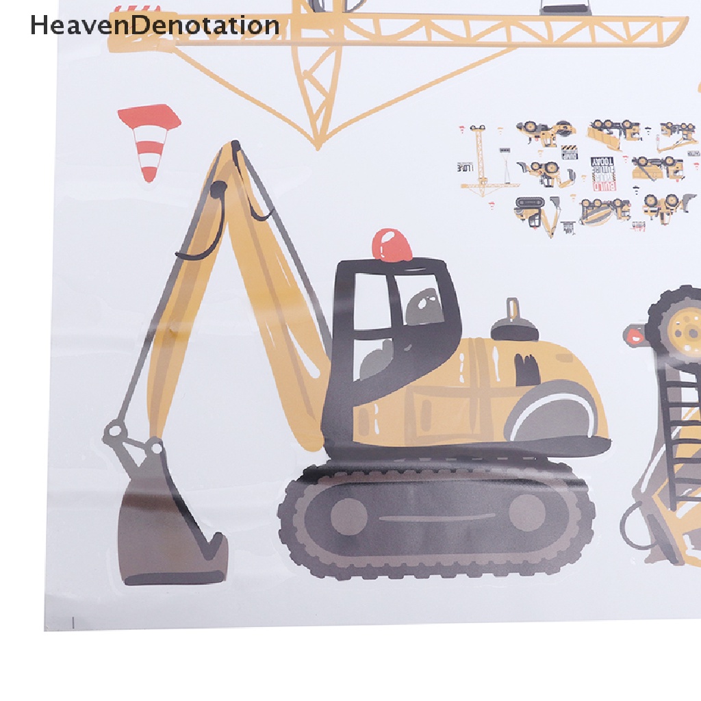 [HeavenDenotation] DIY Wall Sticker Transport Cars Truck Digger Kids Rooms Decor Boys Room Art Wall