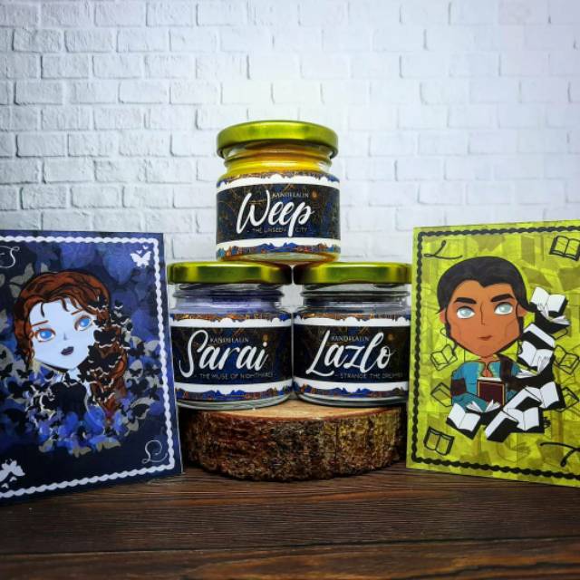 Strange the dreamer the muse of nightmares lilin aromaterapi soywax