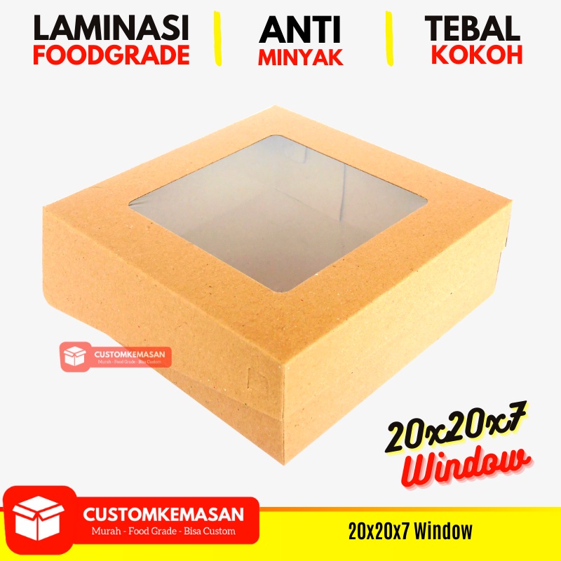 

Dus Catering 20x20x7 / Dus Kue / Box Catering / Dus Nasi / Box Nasi / Box Kue