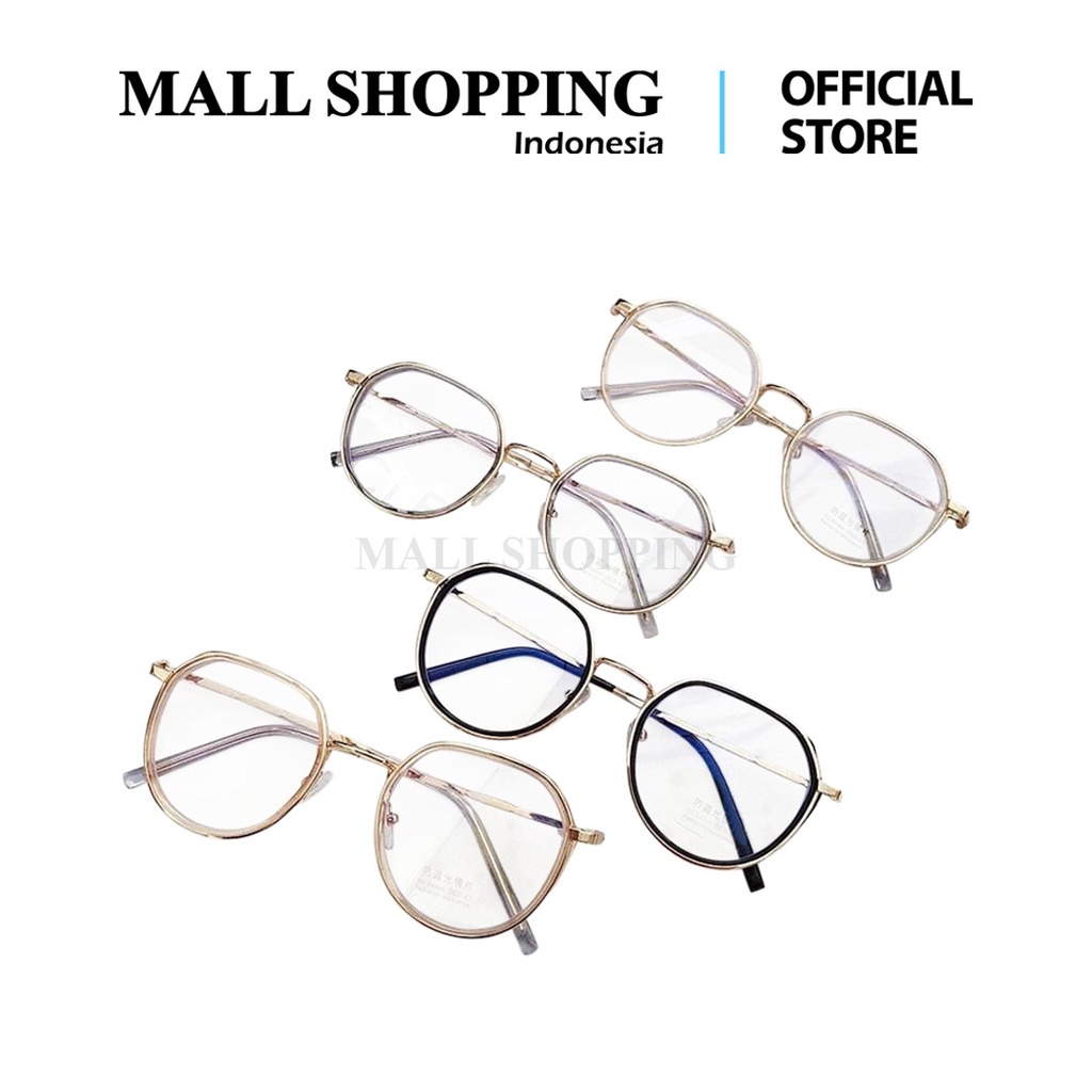 (COD) Kacamata Antiradiasi Kacamata Baca Frame Fashion Eyewear Retro Unisex MALLSHOPPING