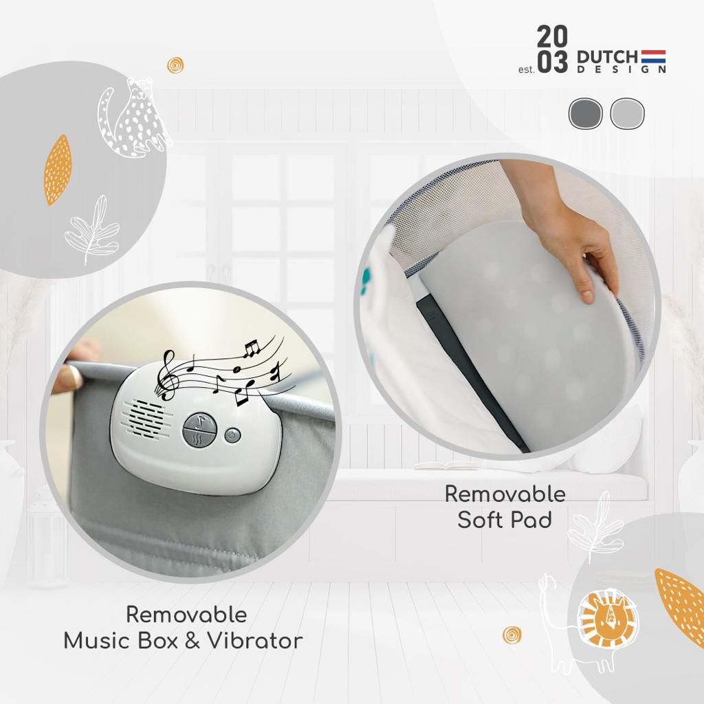 Cocolatte All Connect 6in1 Bedside - Tempat Tidur Bayi/Baby Bouncer