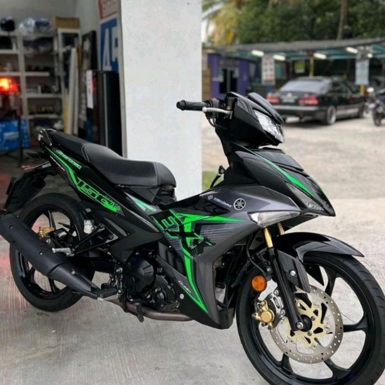 STRIPING VARIASI LIST STIKER YAMAHA MX KING 150 EXCITER SERIES HIJAU