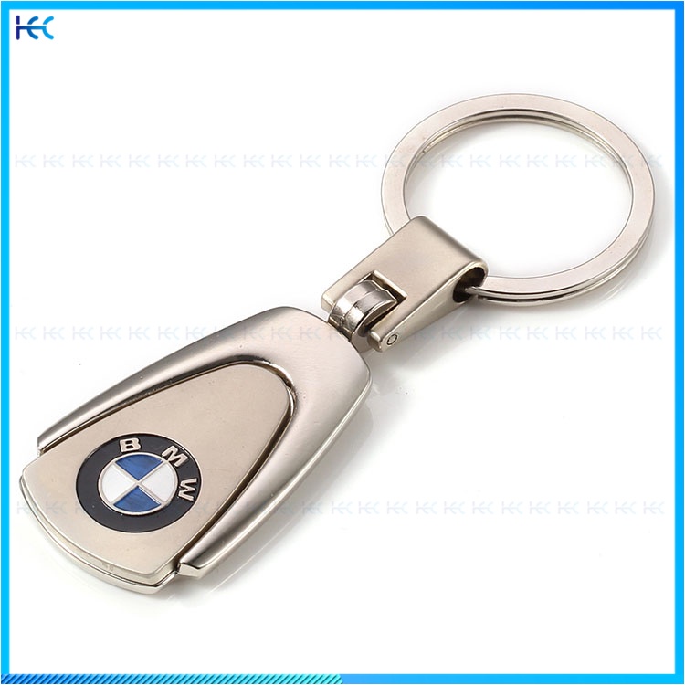 Gantungan Kunci Mobil Logo BMW Bahan Stainless Steel Metal