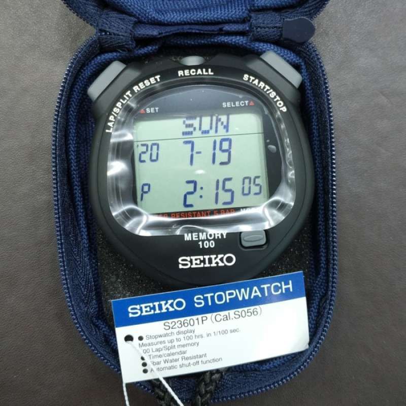 SEIKO STOPWATCH S 23601 P DIGITAL WATER RESISTANT