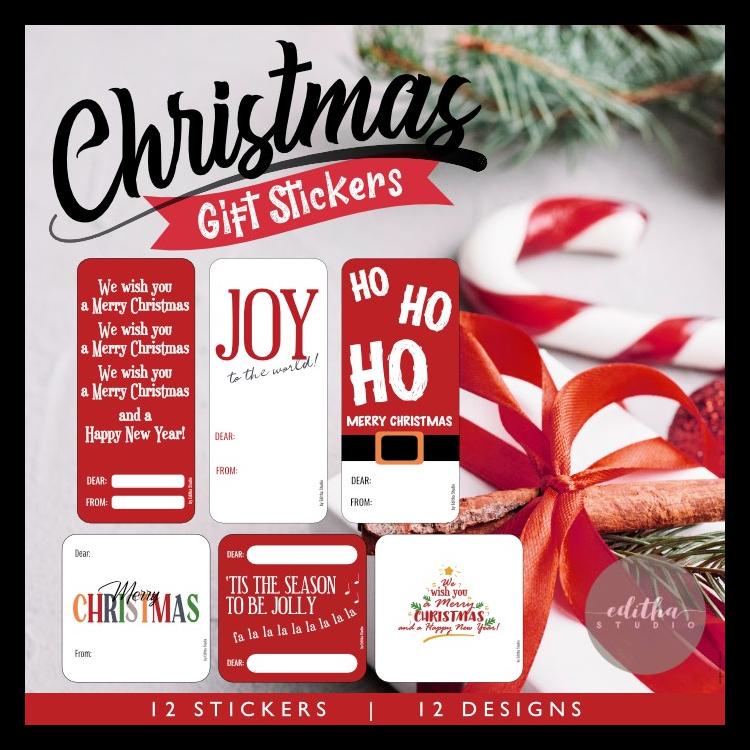 

CHRISTMAS GIFT STICKER | LABEL STIKER UCAPAN NATAL