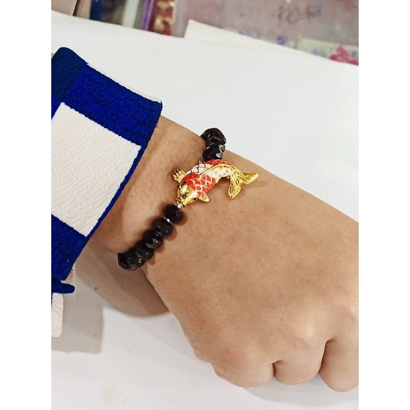 gelang tangan wanita //perhiasan //gelang ikan koi//gelang kristal//gelang