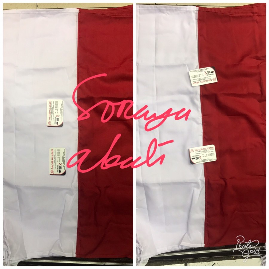 BENDERA MERAH PUTIH UKURAN RUMAH &amp; KANTOR 80X120 BAHAN KATUN JUMPING