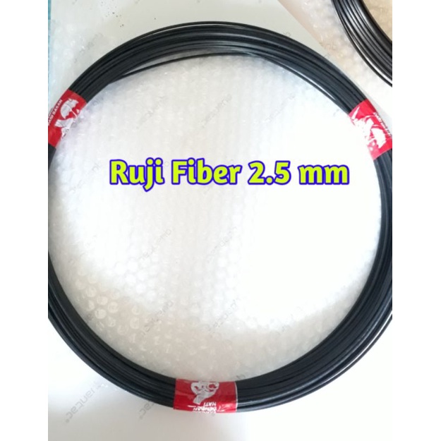 RUJI FIBER 2.5MM HITAM UNTUK SANGKAR BURUNG