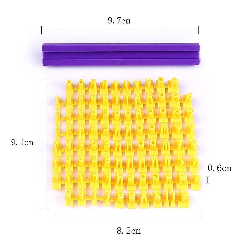 Cetakan Emboss Bentuk Huruf Alfabet Mini Untuk Kue/Biskuit