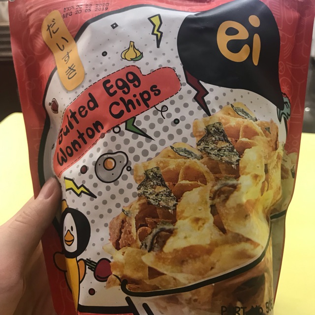 

Ei wonton salted egg (kulit pangsit)