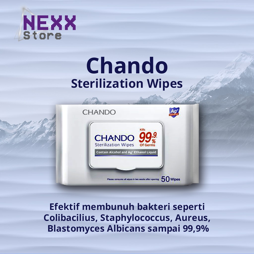 Chando Sterilization Wipes / Tisu Basah Steril  ( 50 sheets )