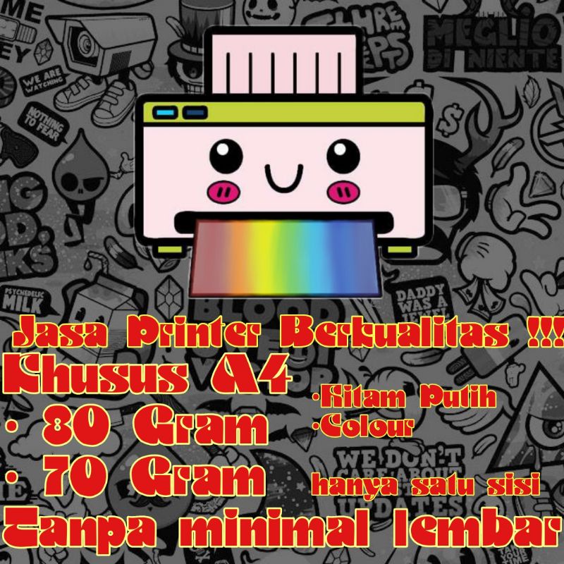

JASA PRINT / JASA CETAK KERTAS A4 SATU SISI