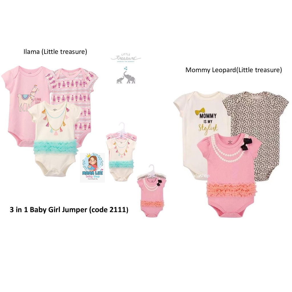 JUMPER IMPOR 3 IN 1 HUDSON BABY GIRL / OVERALL BAYI PEREMPUAN / BABY GIFT KADO BAYI PEREMPUAN /  NEW