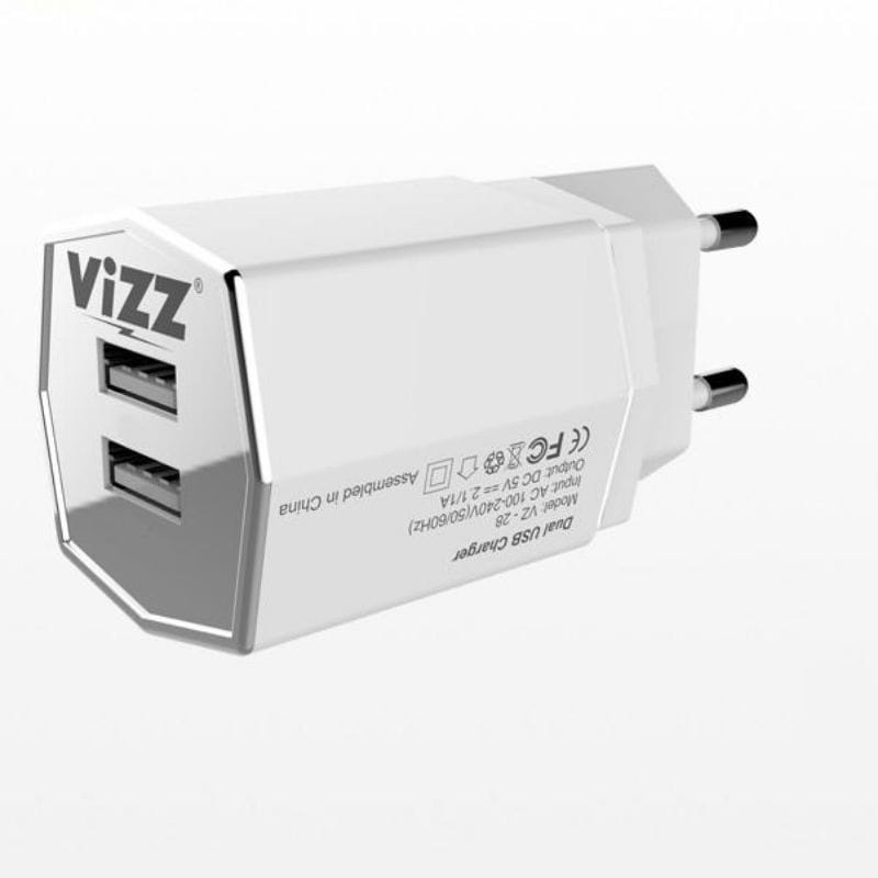 Charger VIZZ VZ-28 2USB 2.1A Android Micro Casan VIZZ VZ28 2USB 2.1A USB Micro