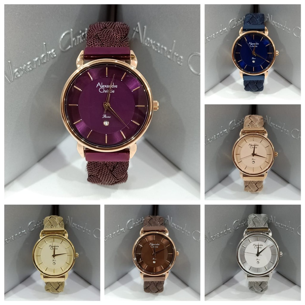 Jam Wanita Alexandre Christie AC2857 AC 2857 Original Garansi Resmi Alexander Christie Free Baterai