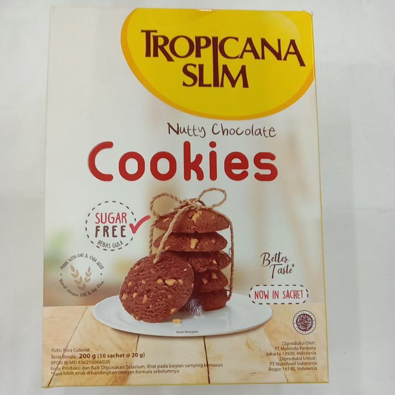 

Tropicana slim cookies Mutty Chocolate 200g