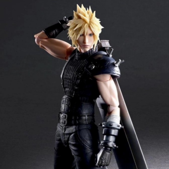 Promo Playarts Kai Final Fantasy 7 Remake Cloud Strife Play Arts Figure Diskon