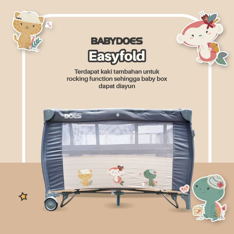 Box Bayi Tempat Tidur Ranjang Baby Box Bayi BabyDoes Easyfold 18081 XL