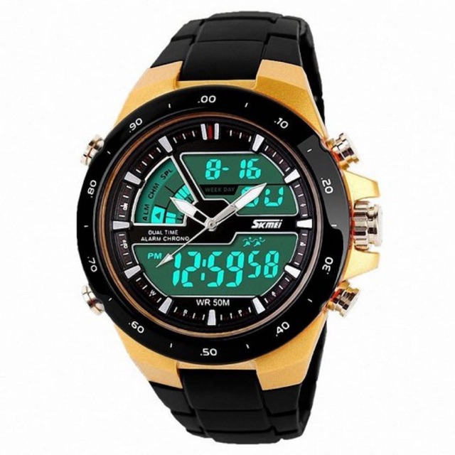 Jam tangan skmei dual time