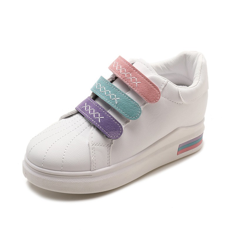 Sepatu Sneakers Wanita Model Sport Casual Velcro untuk Santai