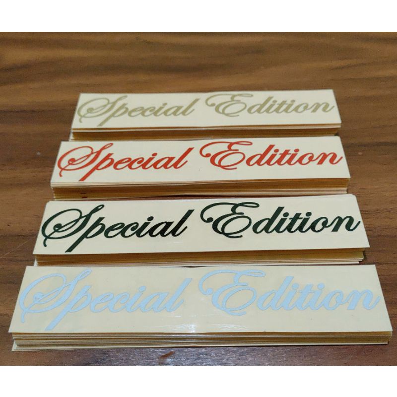 Stiker spesial edition cutting