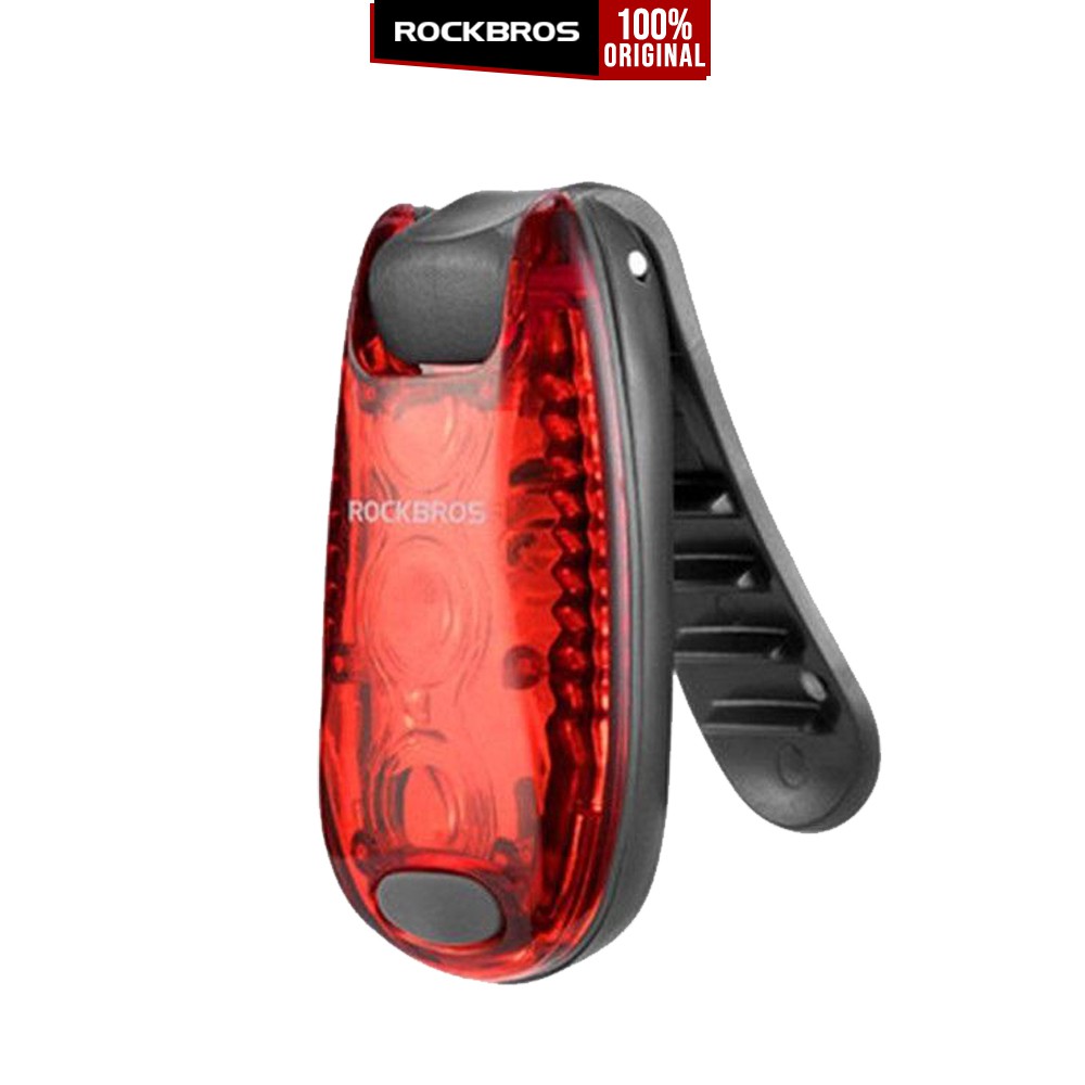 

Lampu Sepeda Belakang Rockbros Bike Tail Clip Light Serbaguna Mini LED 3 Mode Lampu