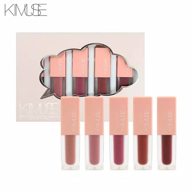 KIMUSE Lipstik 5Pcs / Set Lip Tint Cair Tahan Lama