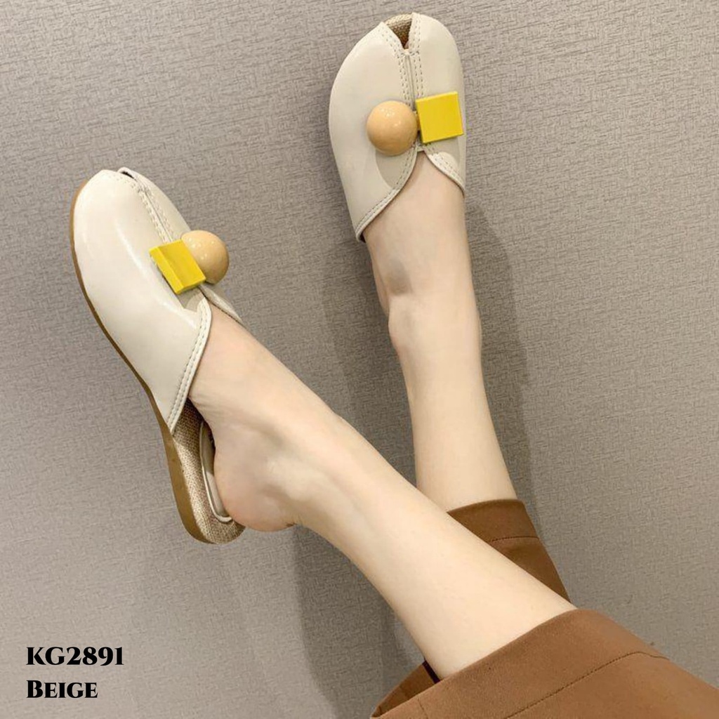 PRF Sandals Loafers Pop Korea Sandal Slop Bahan Canvas Berkualitas Import KG2891