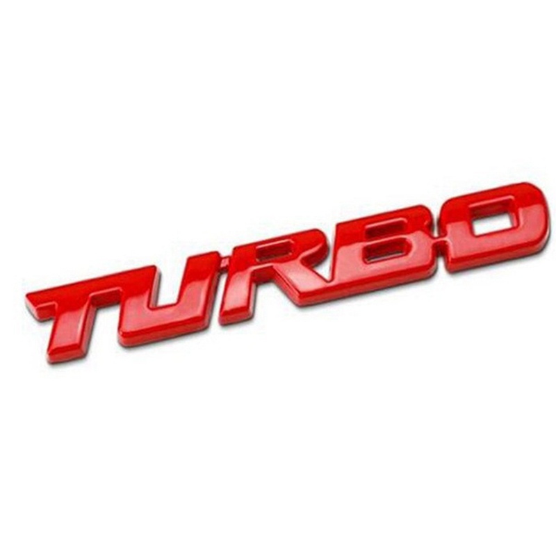 Stiker Turbo Boost Loading 3D Bahan Metal Zinc Alloy Krom Untuk Mobil