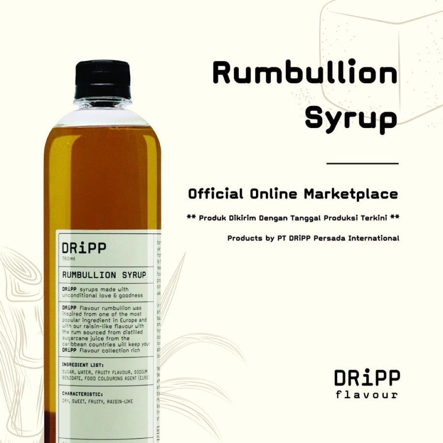 

DRiPP Rumbullion Flavour Syrup (Sirup Rasa Rhum)