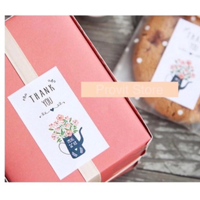 

sticker segel box / thank you sticker