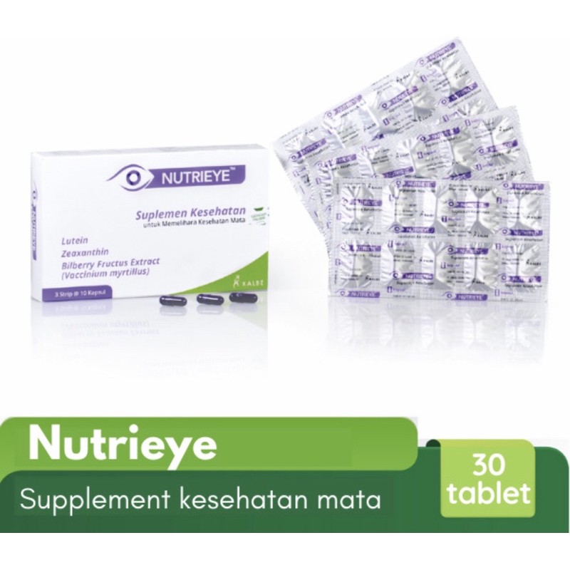 Nutrieye box 30 tablet ( vitamin menjaga kesehatan mata )