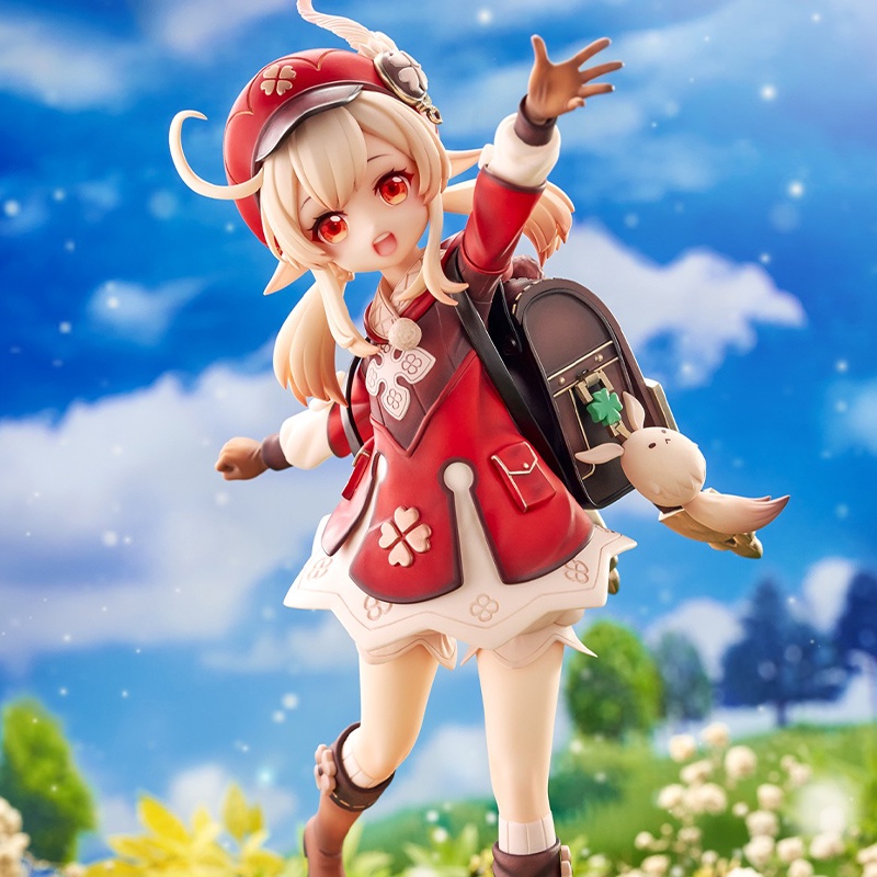 Mainan Action Figure Klee / Paimon / Hu Tao Klee Hibana Knight Bahan Pvc