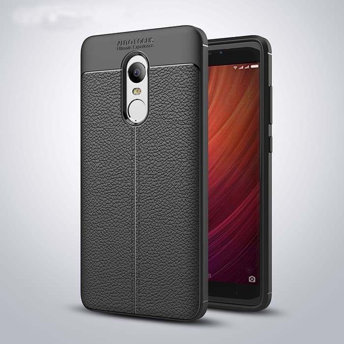 Case Softcase Leather Auto Focus For Xiaomi Redmi Note 4X Autofocus Original