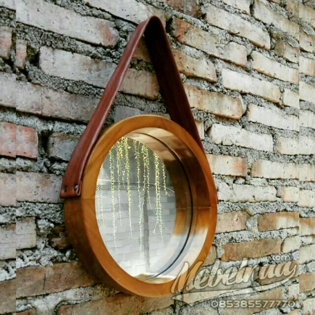 Cermin  Bulat Minimalis Kayu  Jati Murah 30 Shopee Indonesia