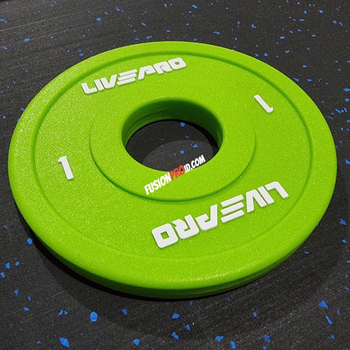 Plat Beban 1kg x2 Change Plate Set Barbel Barbell Dumbell Livepro